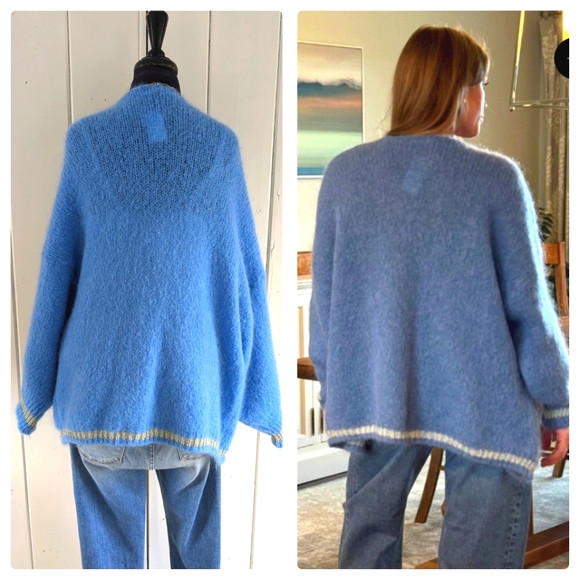 Kris-Ana Mohair oversized cardigan NWT - Picture 2 of 12